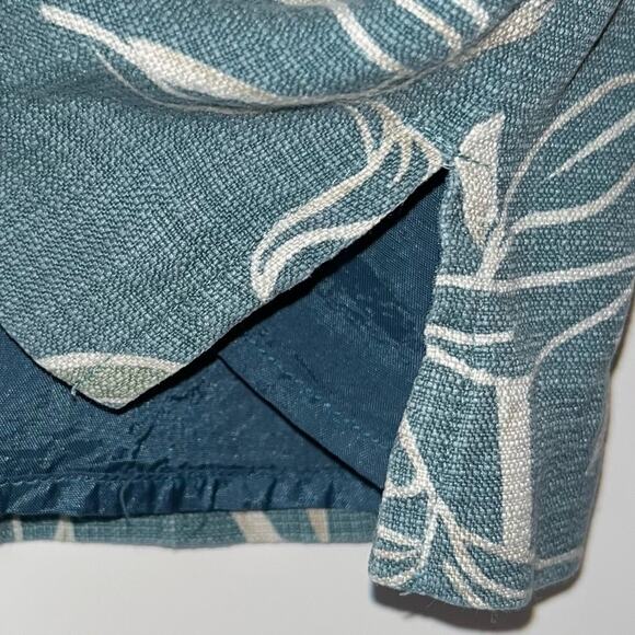 Vintage TOMMY BAHAMA Hibiscus Sleeveless Silk Top woman's size large green/blue - Picture 7 of 16